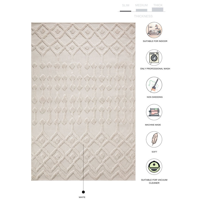 Tapis rectangulaire Stoiko, Rectangle 4 pi x 5 pi 11 po