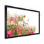 «Grunge Red Green Summer Flowers II», reproduction sur toile flottante-814987526-814987525