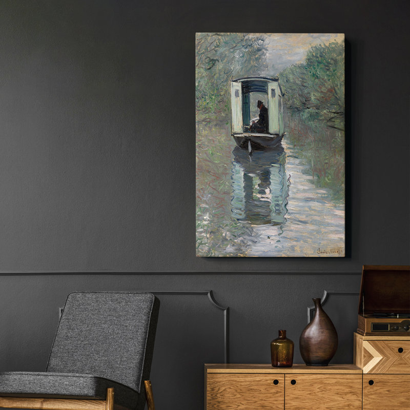 Peinture sur toile encadrée, H 19 po x l 13 po