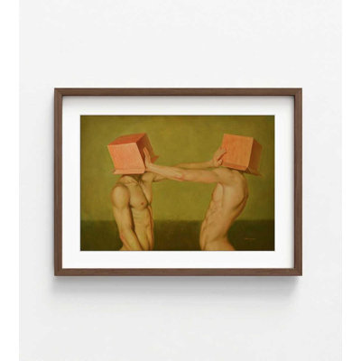 Reproduction de peinture à l'huile pour homme, «Don't Want to See You» (plusieurs tailles)