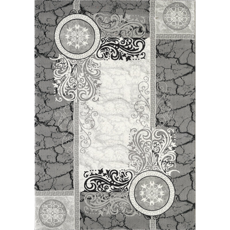 Massira Floral Area Rug, Rectangle 80 x 150cm