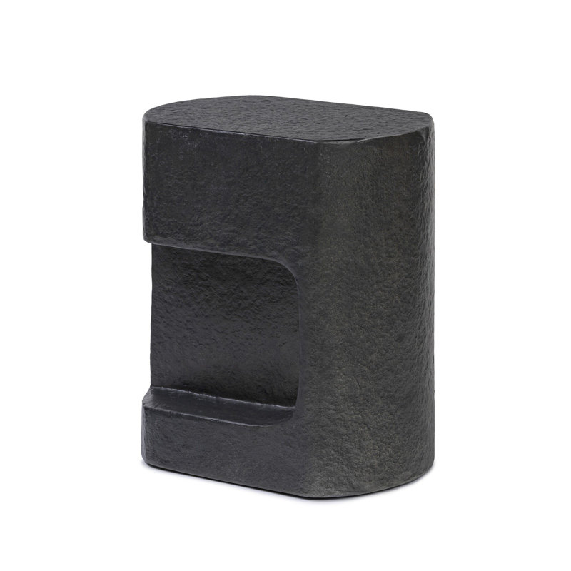 Clementine End Table, Distressed Graphite