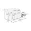 Canapé inclinable moderne de style contemporain avec accoudoirs moelleux et appui-tête 1 pièce