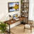 Tan+Black Rectangular Solid Wood+Iron desk-1601704808-1601704813