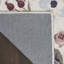 Tapis lavable antidérapant à motif floral tissé à la machine ivoire et vert 6 pi x 9 pi