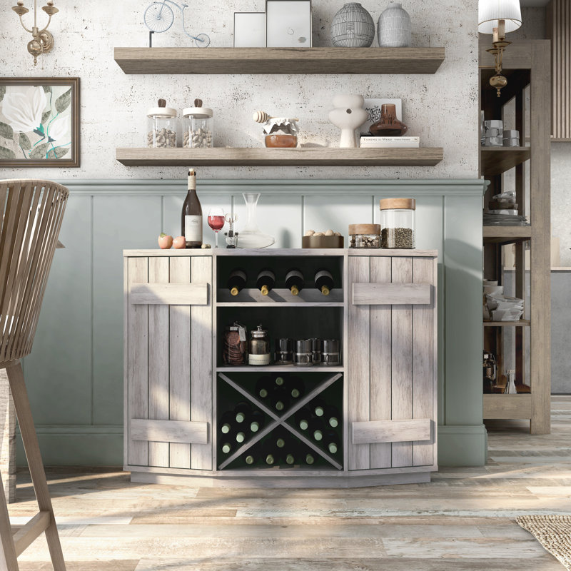 47.24'' Bar Cabinet, Gray