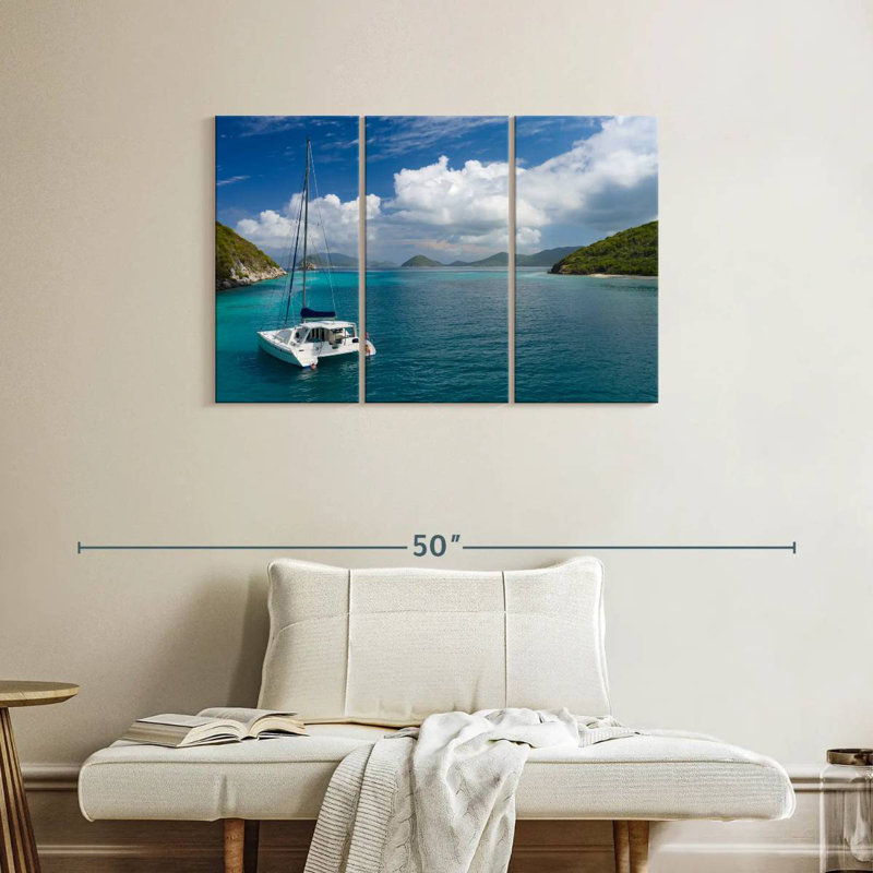Yacht à Lovango Cay, H 24 po x l 38 po
