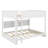 Queen Over Queen Bunk Bed With Cabinets And USB-1462132501