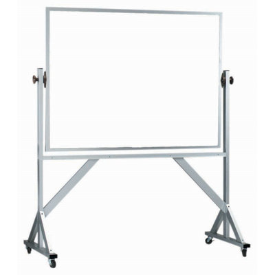 Tableau blanc réversible sur pied