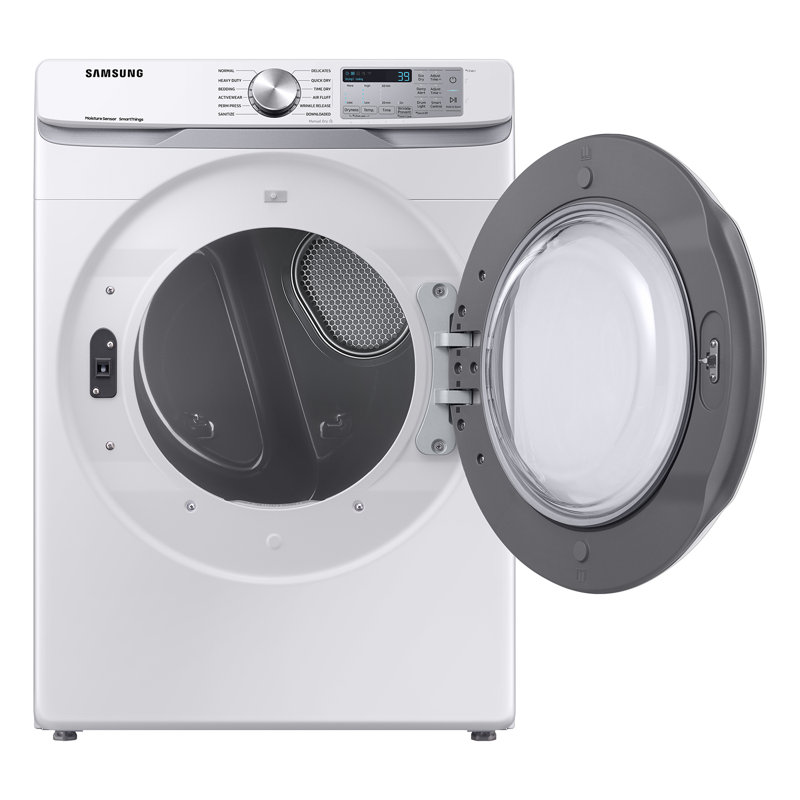 Samsung 7.5 cu. ft. Smart Electric Dryer with Sensor Dry, White