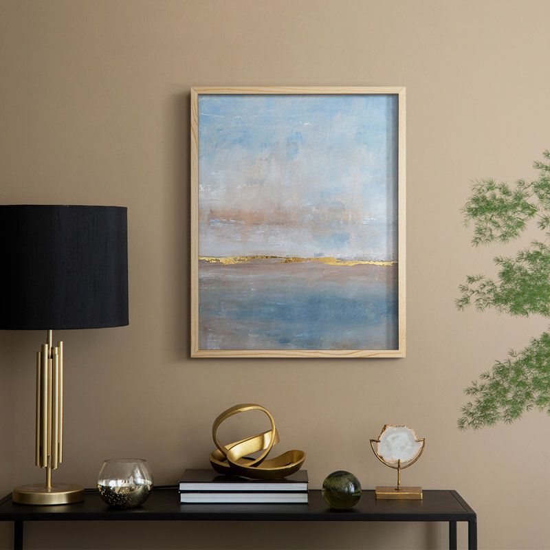 Visible Horizon II Framed Print - Solid Wood