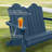 HDPE 49'' Double Folding Adirondack Chair Bench-1800254081