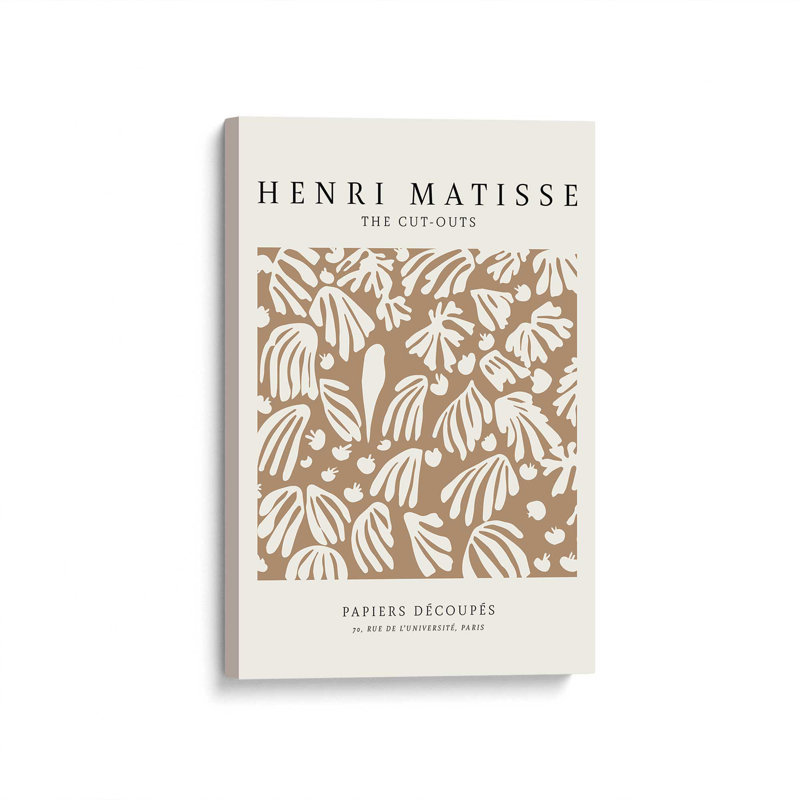La perruche et la sirène de Matisse, Toile tendue, H 30 po x l 20 po x P 1,25 po
