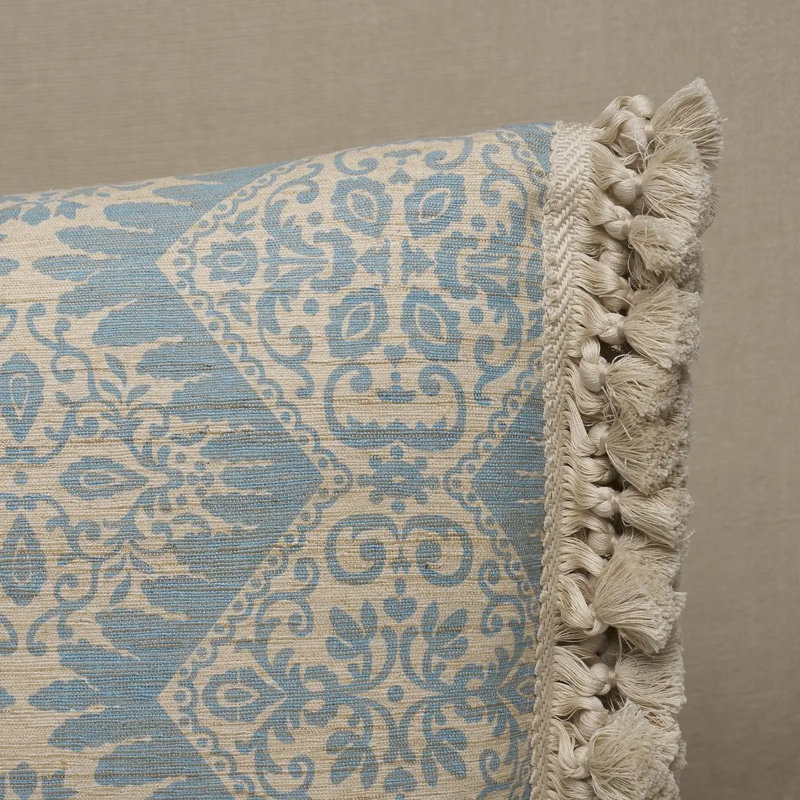 Berkeley Silk Pillow, Blue