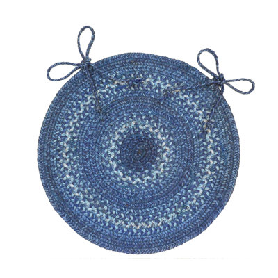 Premium Jute Braided Indoor Chair Pads - Set of 2, Size 15"x15"