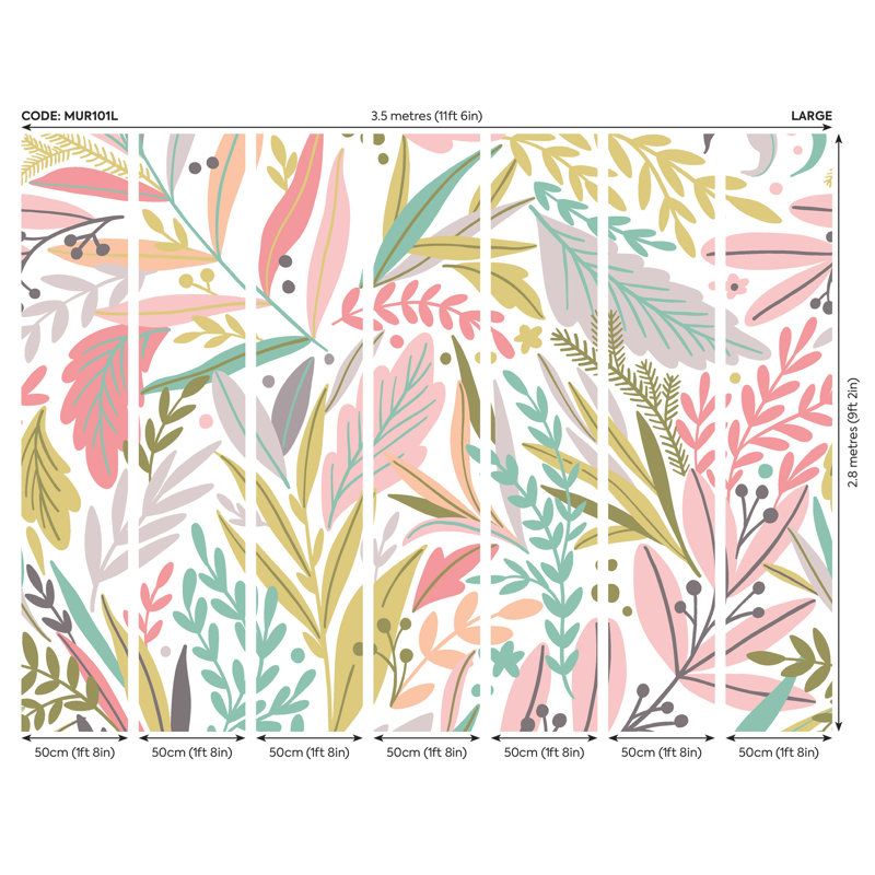 Copemish Wall Mural, 280cm L x 350cm W
