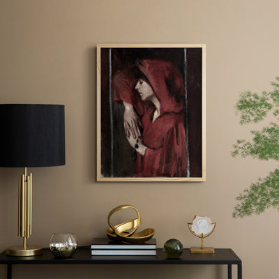 «Vintage Portrait Print», reproduction encadrée CXIX - bois massif