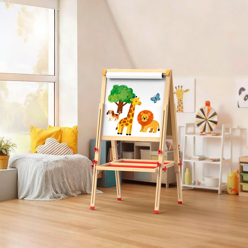 Joyooss Easel For Kids Chalkboard Joy108-r, Red