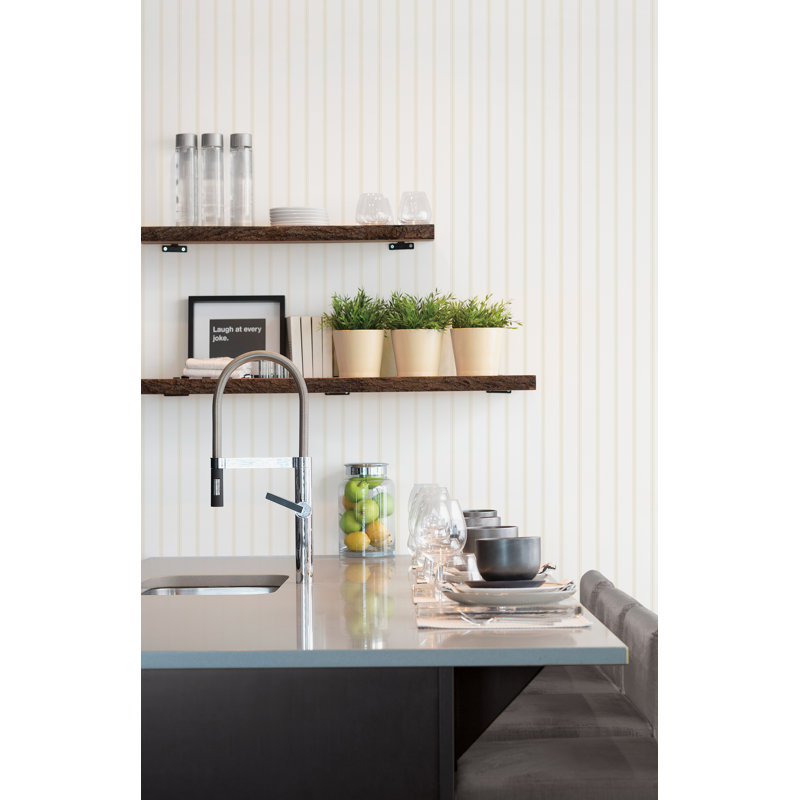 Rouleau de papier peint Smart Stripes 3, Blanc