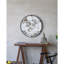 Miroir rond de conception industrielle - cadre mural en métal, 31,5 x 0,7 x 31,5 po, noir, 15,8 lb, 31,5 x 0,7 x 31,5 po, 15,8 lb