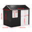8.5ft W x 5.4ft D Metal Garden Shed