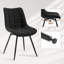 45.5cm H Velvet Upholstered Side Chair-1971489834