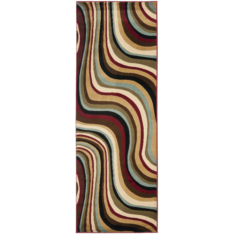 Charis Performance Abstract Rug, Runner 2'4" x 6'7"