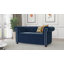Chesterfield Hanna Sofa Set with Sleeping Function 3+2+1 Made of Velvet Fabric with Solid Wood Legs-1192905091