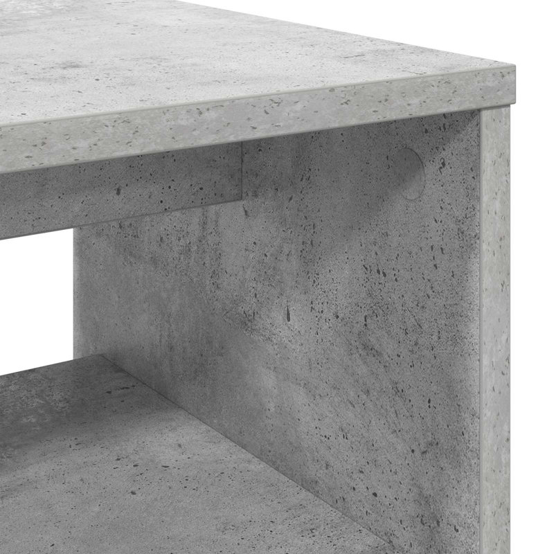 Unfinished TV Stand, Concrete Grey, 40cm H x 60cm L x 35cm W