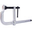 Pince en F robuste, coussin pivotant amovible, pince en F à gorge profonde 5-1 / 2 po, pince à barre robuste pour le soudage, 12 po x 5 1/2 po, paquet de 4 pièces