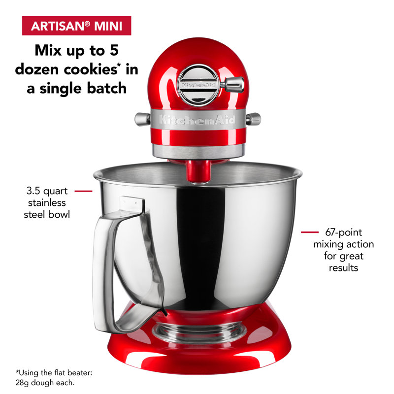 KitchenAid® Artisan® Mini 3.5 Quart Tilt-Head Stand Mixer, Candy Apple