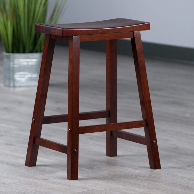 Tabouret Satori, 29 po, noyer, Brun, 24"