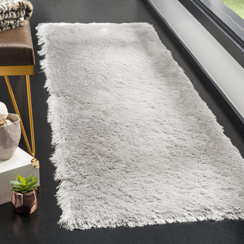 Tapis sauge touffeté à la main Cimah, Tapis de couloir 2 pi 3 po x 8 pi