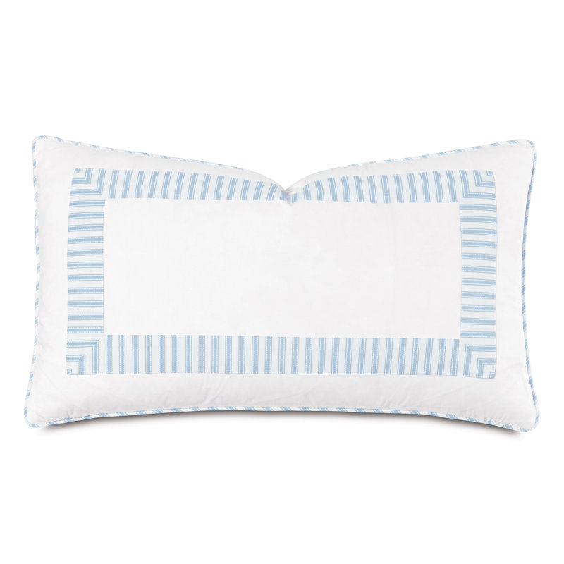 Blass Ticking Lumbar Pillow Cover & Insert, Sky
