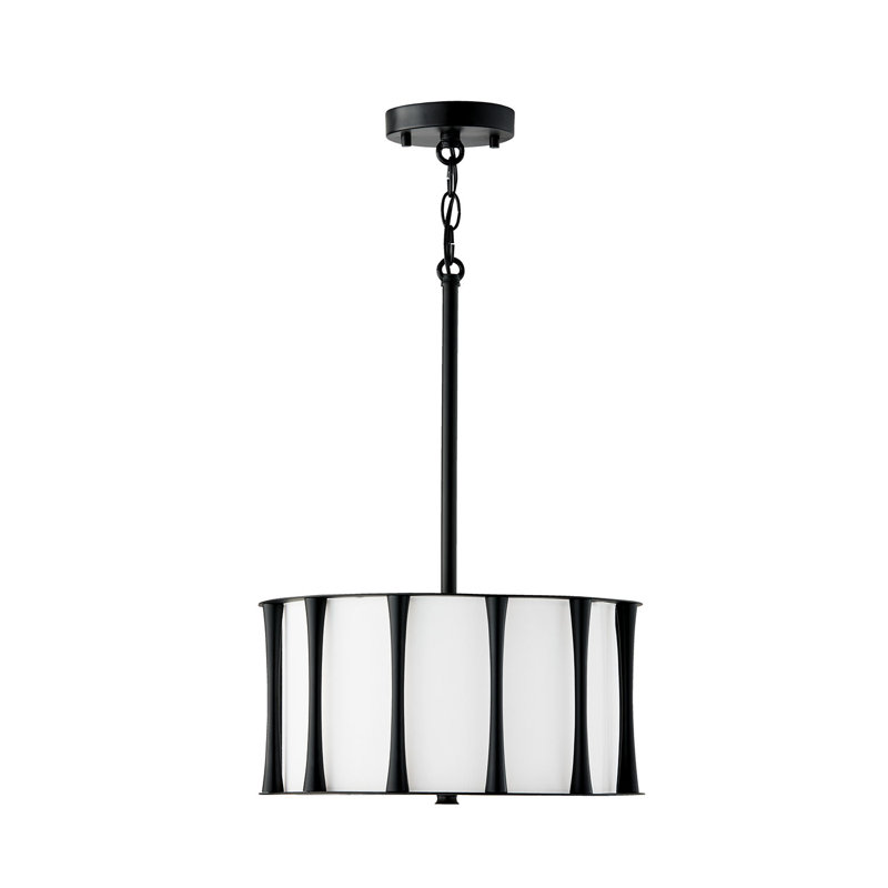 3 - Light Pendant, Matte Black