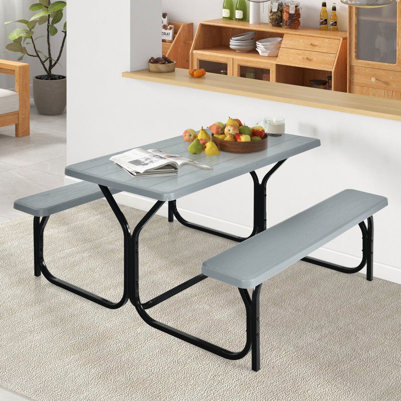 Rectangular 4 - Person 70Cm L Outdoor Picnic Table