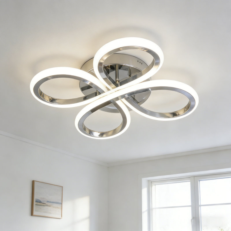 Angstrom 1 - Light 30 cm Unique/Statement Geometric LED Semi Flush Mount