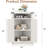 Corner Bathroom Cabinet, Farmhouse Small Corner Cabinet with Barn Door & Adjustable Shelf, Storage Cabinets for Bathroom, Kitchen, Living Room, Rustic Brown-1648220532