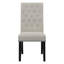Chaise d'appoint capitonnée Jackye avec garniture cloutée-907625722-907625716