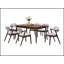 Ensemble 2 pièces de chaises de salle à manger de style Mid-Century moderne, bois d'hévéa massif avec coussins revêtus de tissu, conception unique pour le confort et le style