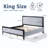 Upholstered Bed with Fluffy Soft Headboard-1032424120
