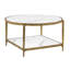 Table basse 1pc de style contemporain avec tablette ouverte et finition matte