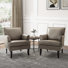 Celadon 27.5'' Wide Faux Leather Armchair with Nailhead Trim and Solid dWoo Legs Set Of 2