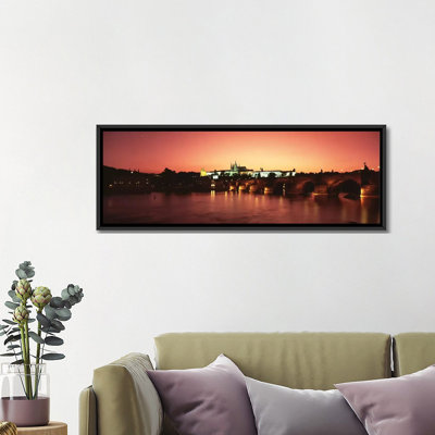 « charles bridge, st. vitus cathedral, hradcany castle, prague, république tchèque », reproduction de photo sur toile