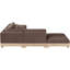 Canapé modulaire 5 pièces en tissu chenille 120 po Turin-20988013-20988003