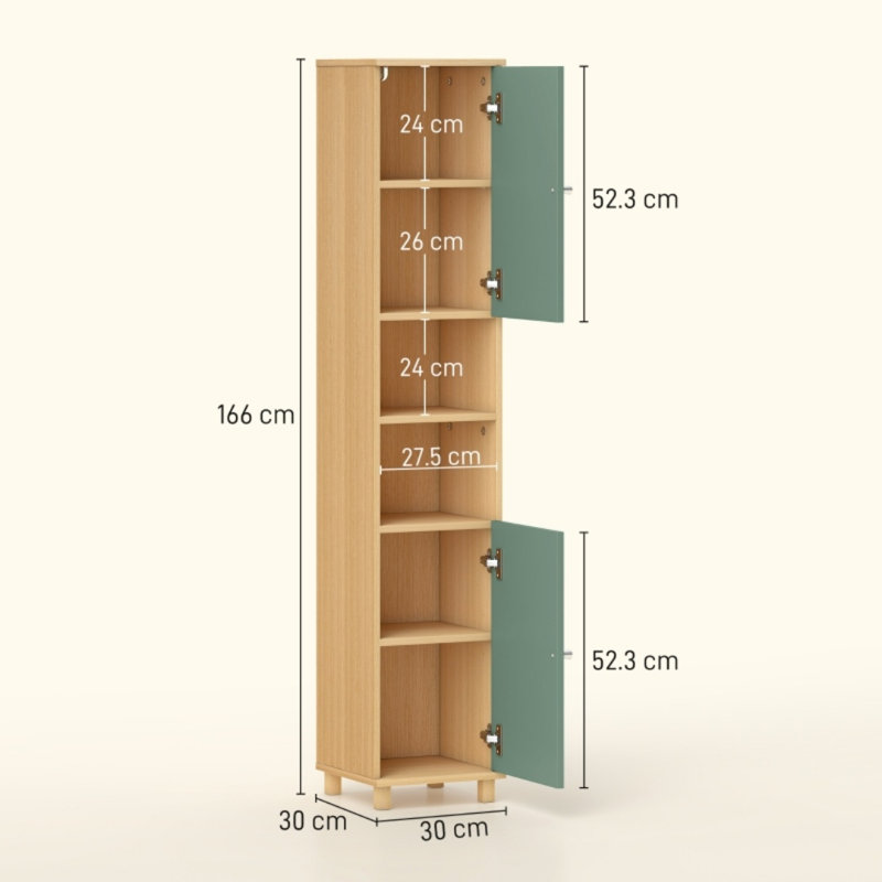 Engineered Wood Freestanding Bathroom Cabinet