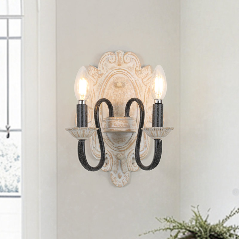 Vintage Farmhouse 2-Light Candle Wall Sconce