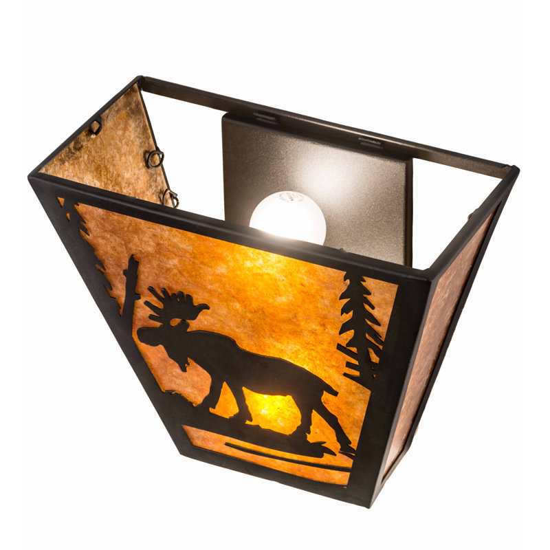 Rustic Lodge 2 - Light Sconce, Textured Black