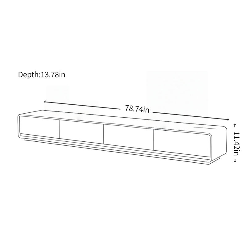 Modern, Simple and Retro Design TV Cabinet
