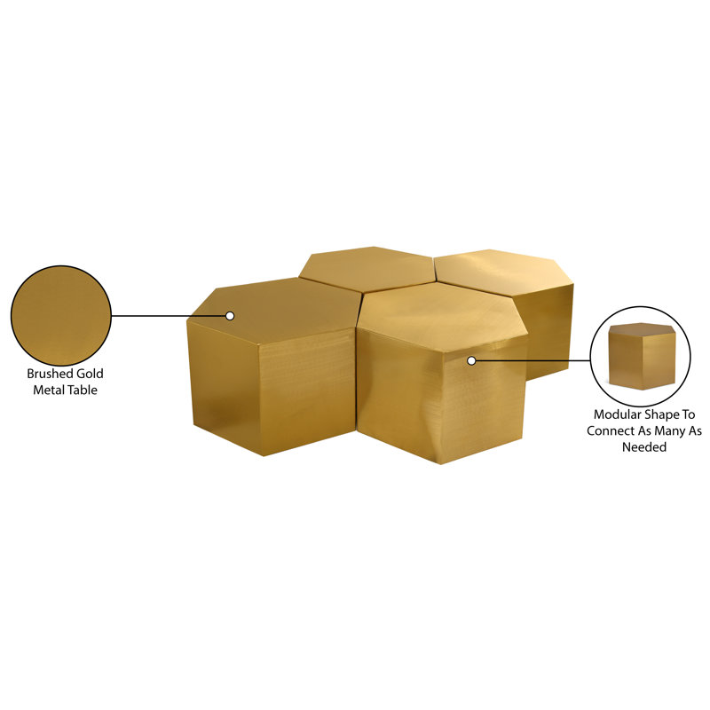 Elem Coffee Table, Gold